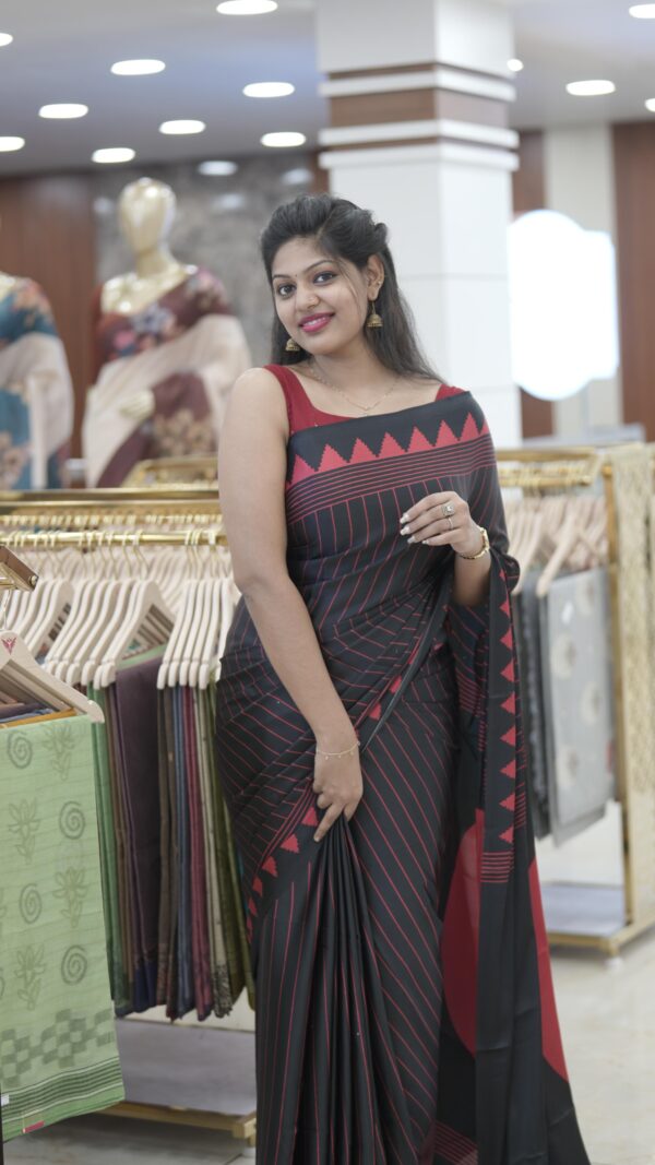SEMI MODAL SILK SAREE M296 - Image 7