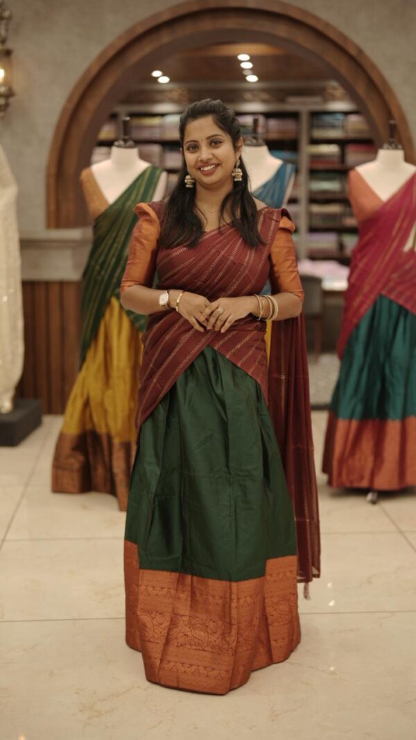 SEMI STITCHED DHAVANI SET M385 - Image 2