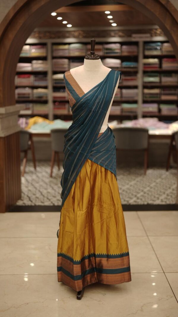 SEMI STITCHED DHAVANI SET M385 - Image 7