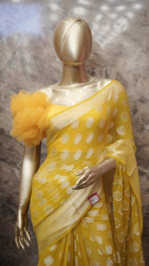 SOFT BANARASI SAREE M398 - Image 2