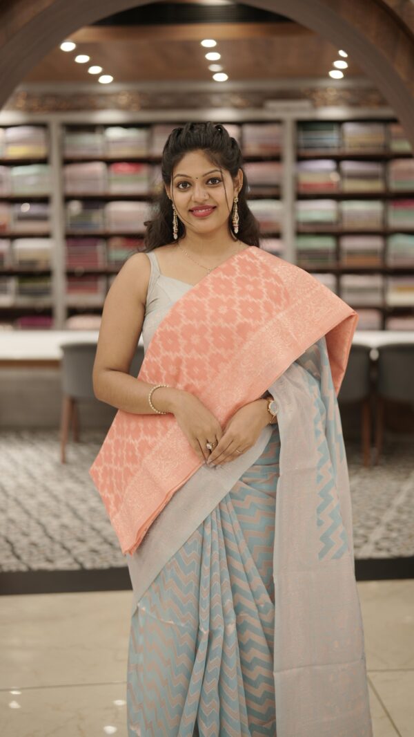 CHANDERI SAREE M407 - Image 5