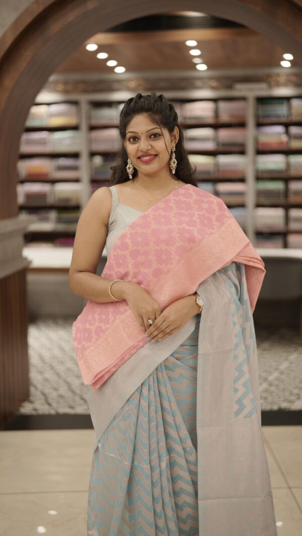 CHANDERI SAREE M407 - Image 3
