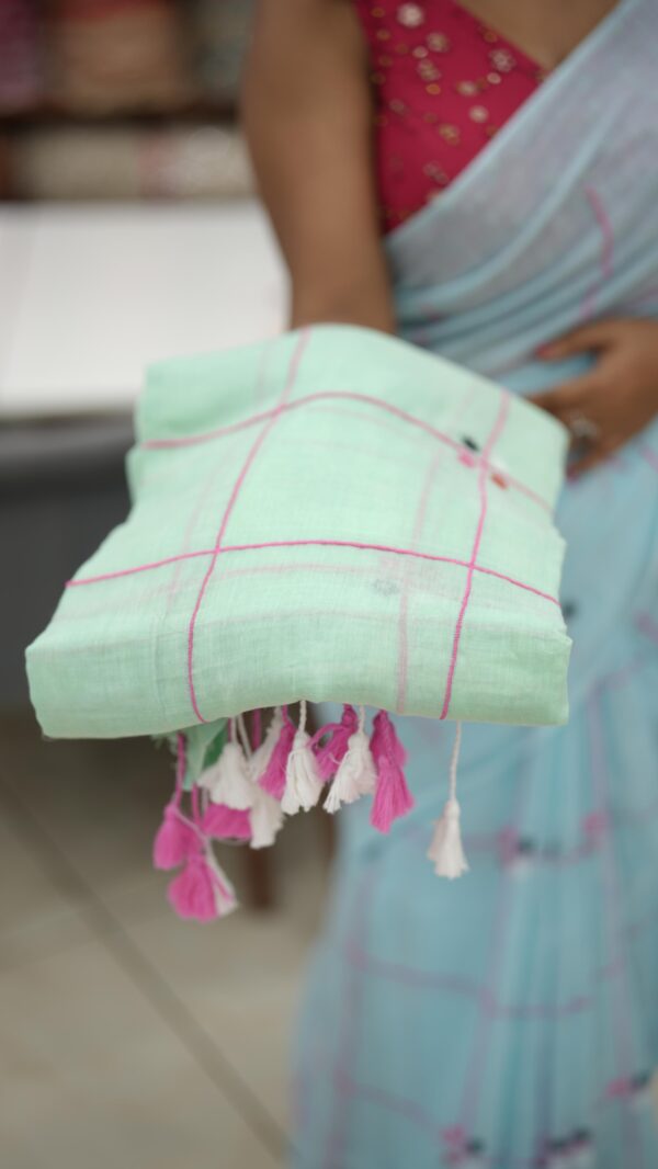 MUL MUL COTTON SAREE M424 - Image 3