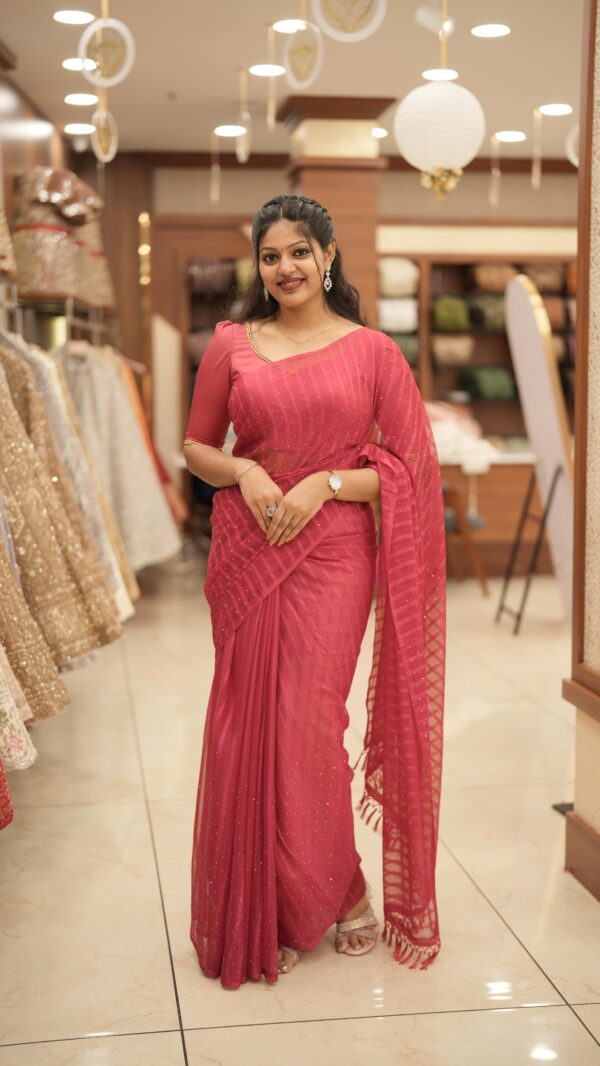 FANCY GEORGETTE SAREE M475