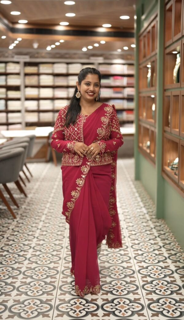 JACKET SAREE M480 - Image 6