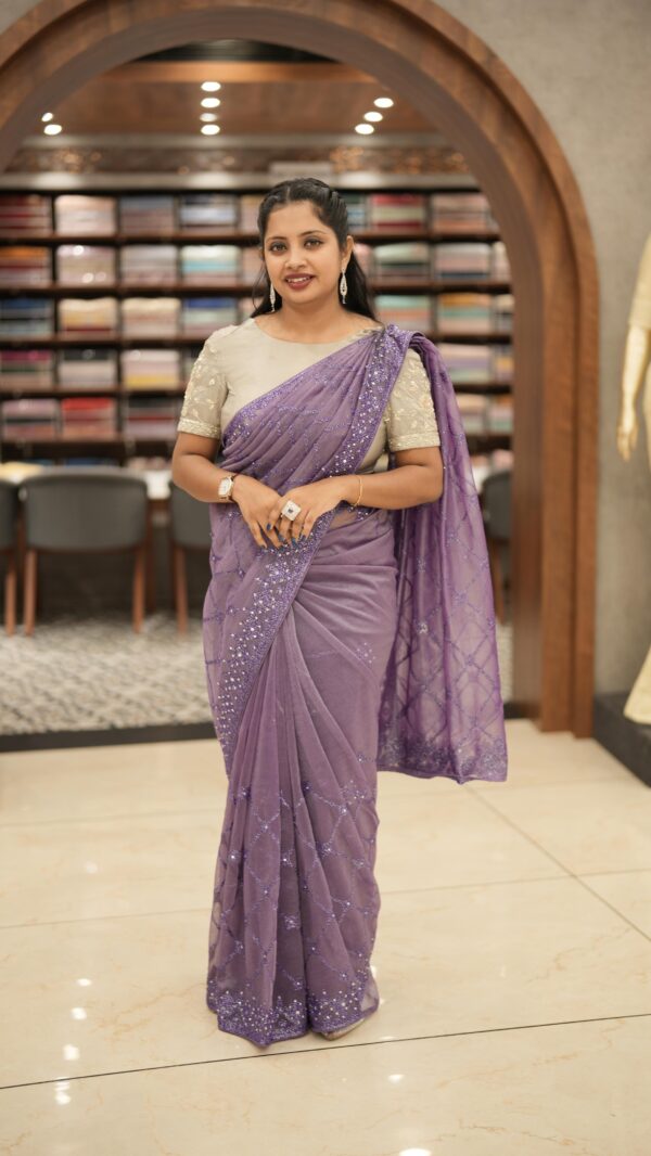 TISSUE NET SAREE M501