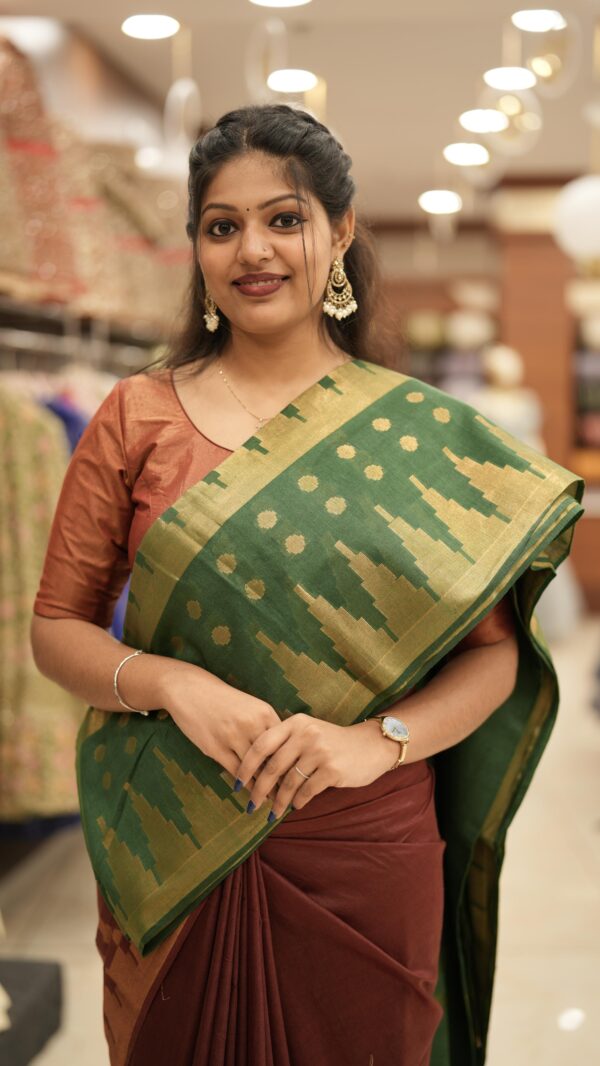 SEMI TUSSAR SAREE M506 - Image 3