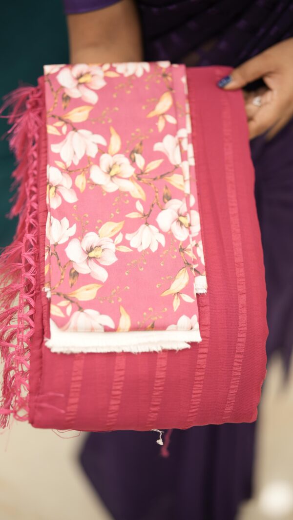 GEORGETTE SAREE M513 - Image 3