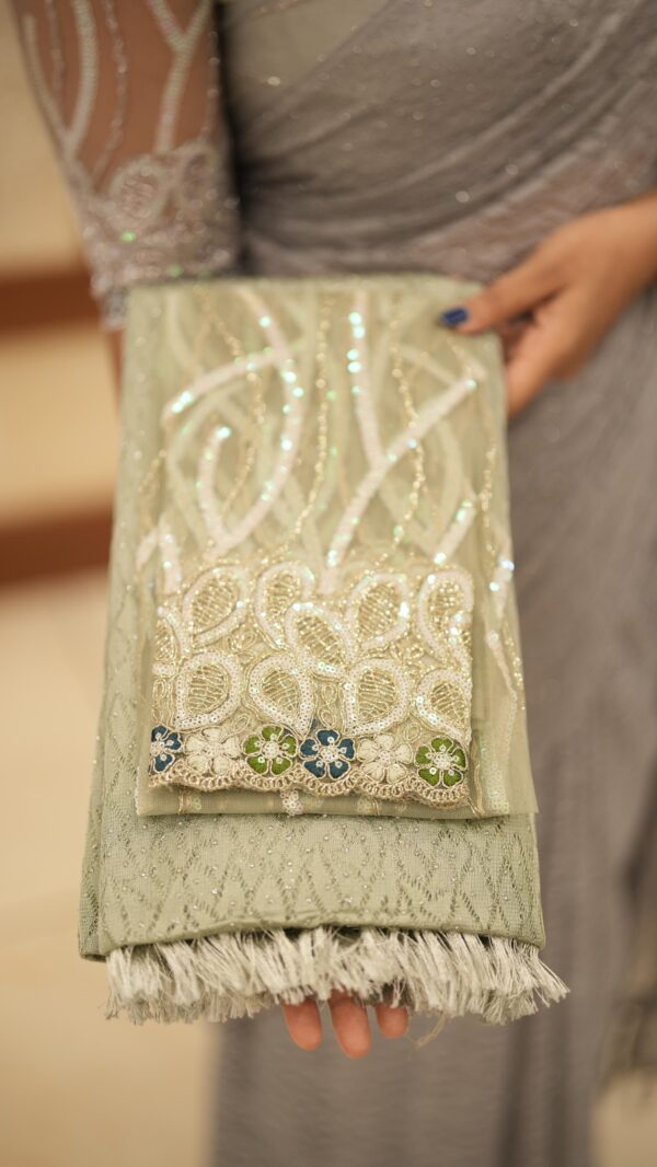 SOFT NET SAREE M520 - Image 5