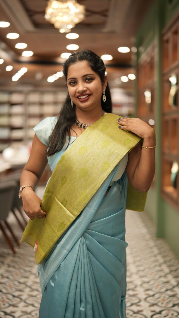 SEMI SILK SAREE M518 - Image 3