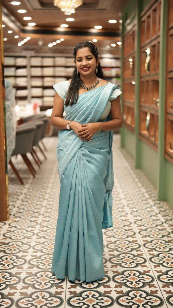 SEMI SILK SAREE M518 - Image 4