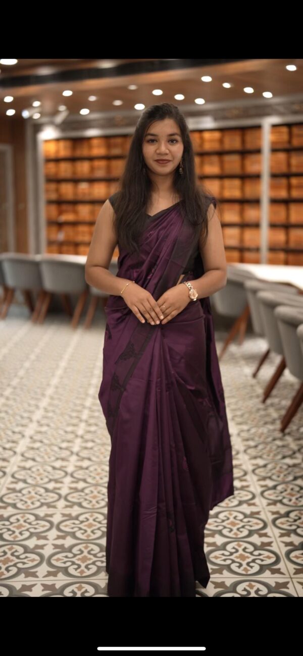 SEMI SILK SAREE M521 - Image 5