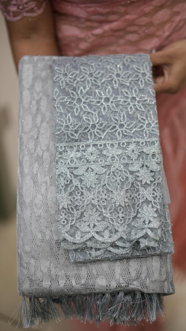 SOFT NET SAREE M533 - Image 4
