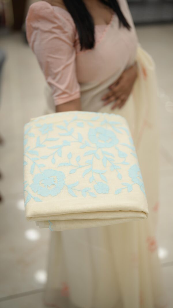 net cotta saree M436 - Image 4