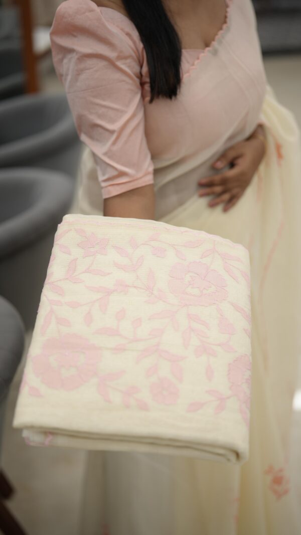 net cotta saree M436 - Image 3