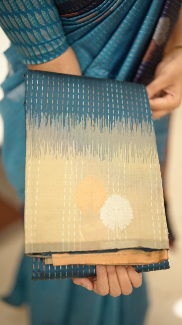 SEMI SILK SAREE M455 - Image 3