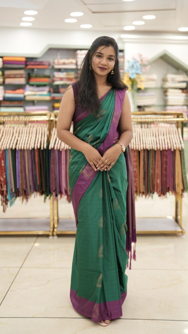 SEMI SOFT SILK SAREE M507 - Image 3