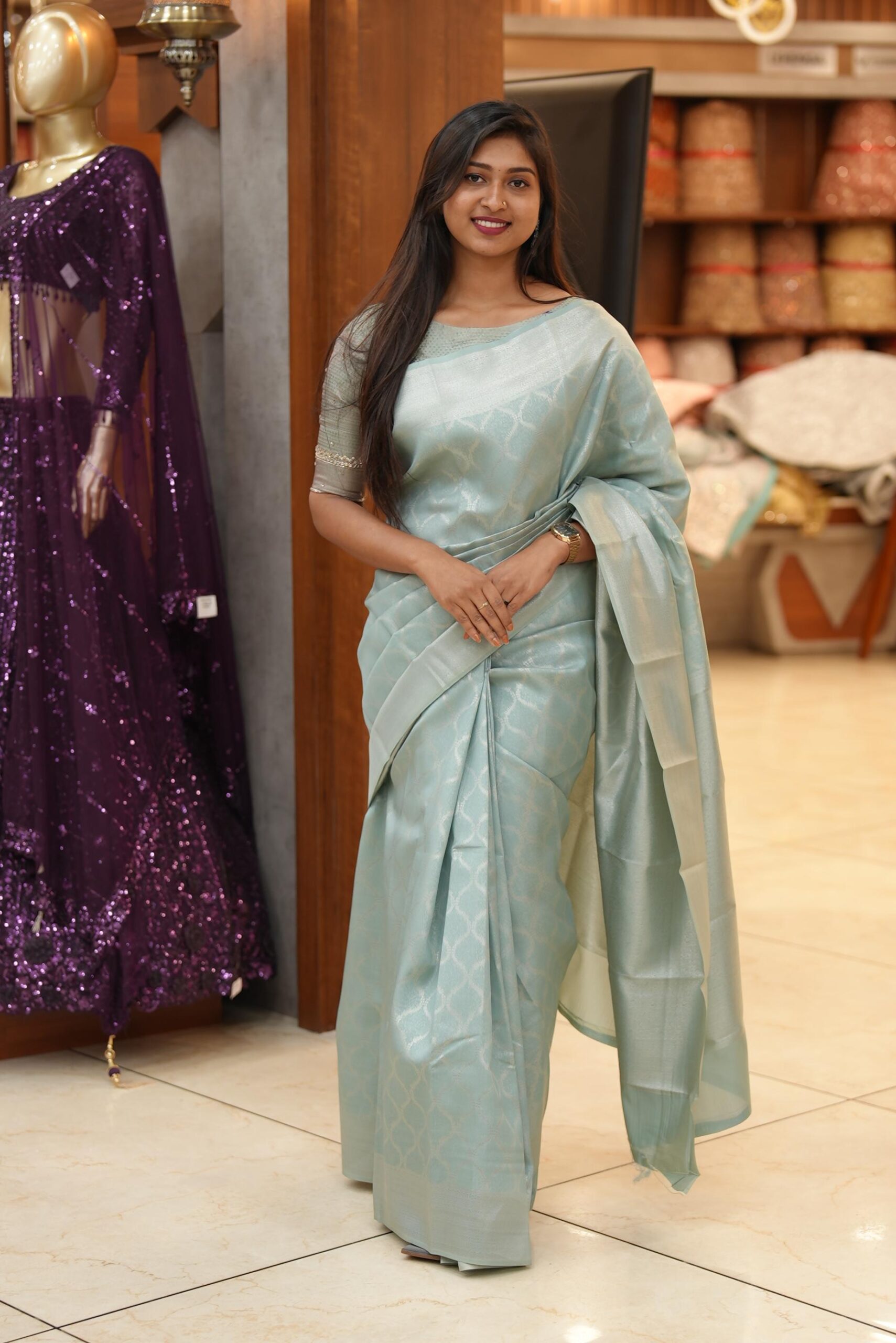 SEMI SILK SAREE M780 - Image 2