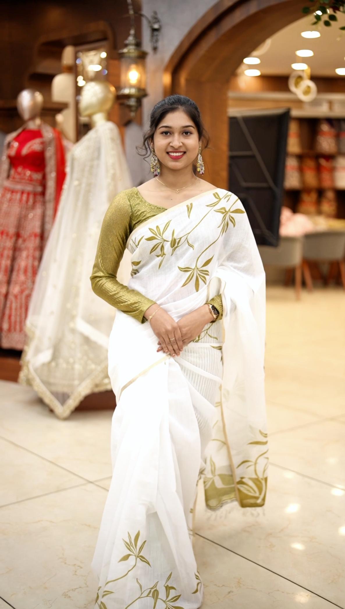 MUL CHANDHERI SAREE M800 - Image 4