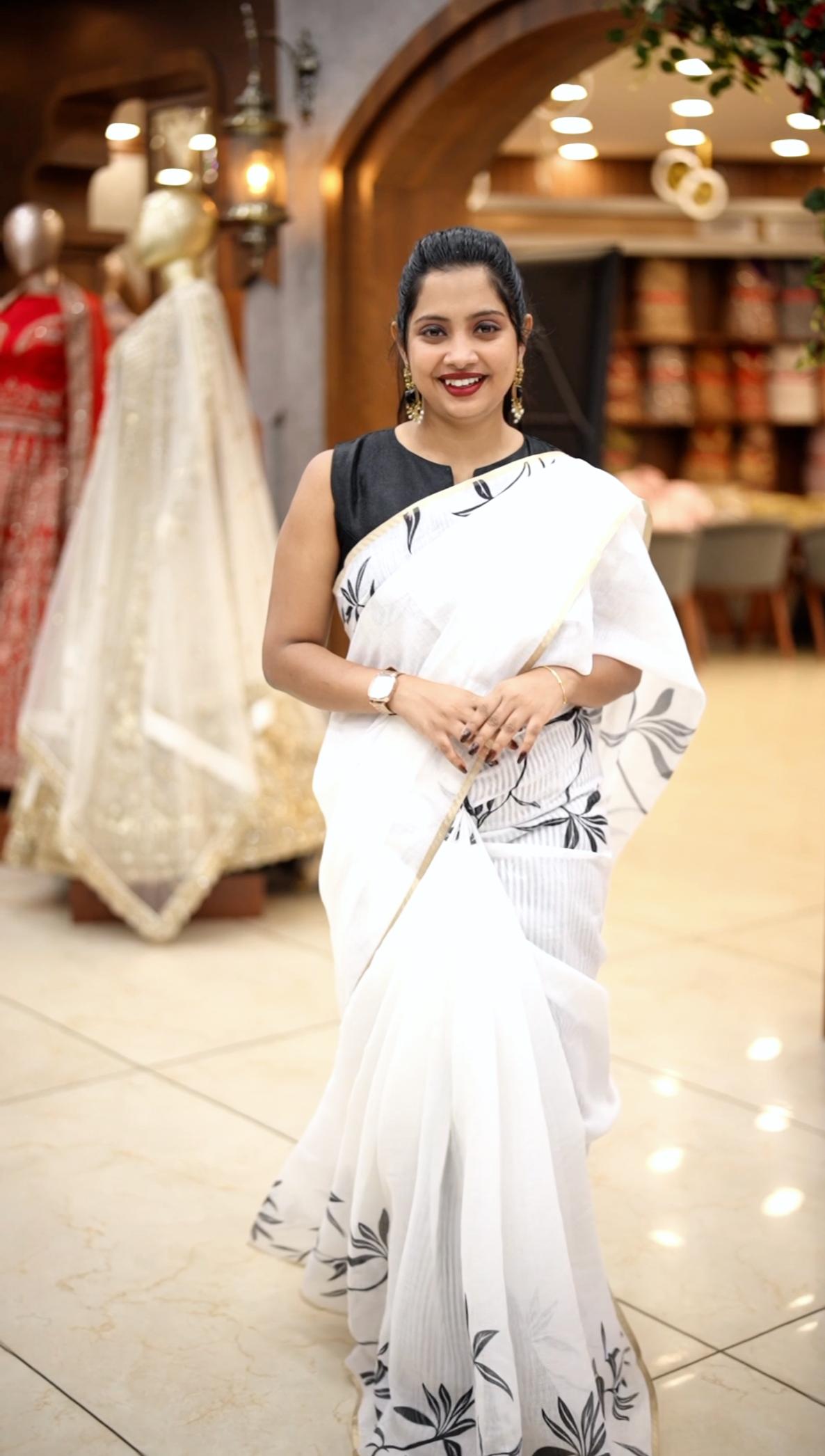 MUL CHANDHERI SAREE M800 - Image 11