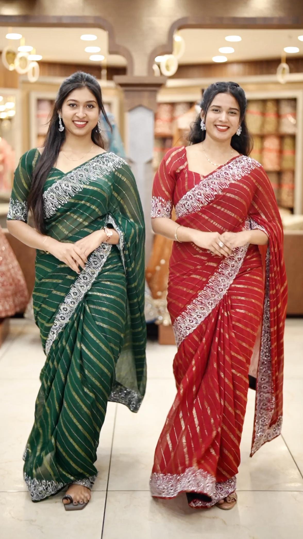 CHIFFON FABRIC SAREE M950