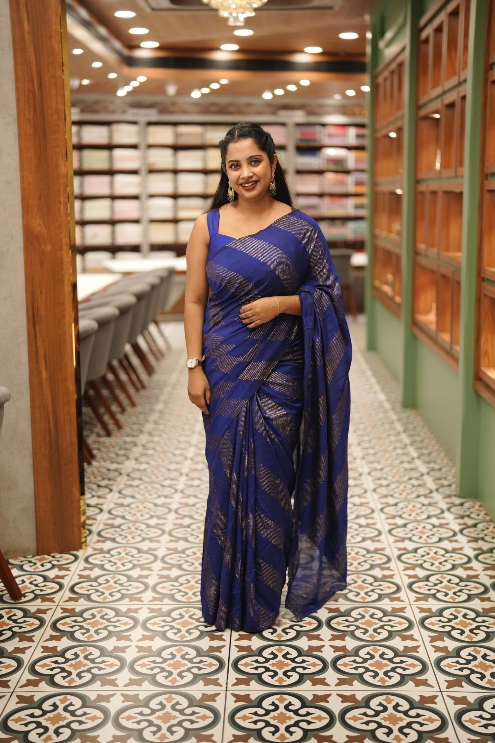 GLITTER BATHARI SAREE M990