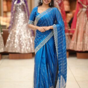 SHIMMER ORGANZA SAREE M994