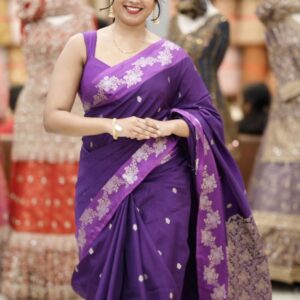 SEMI ART SILK SAREE M1076