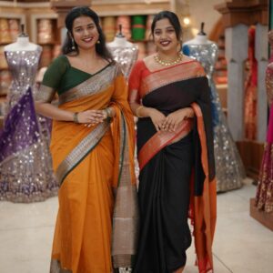 SEMI JUTE SAREE M1160