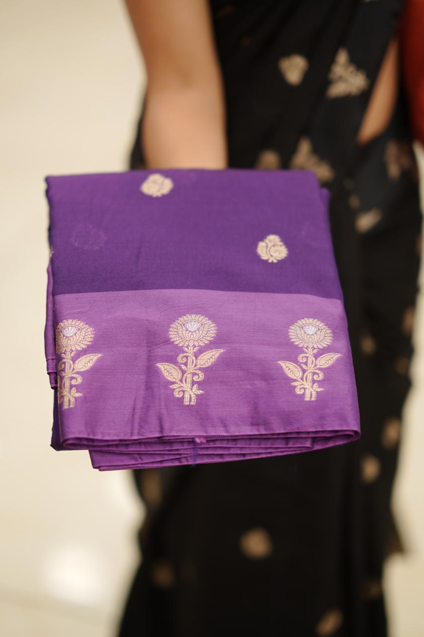 SEMI SOFT SILK SAREE M1183 - Image 4