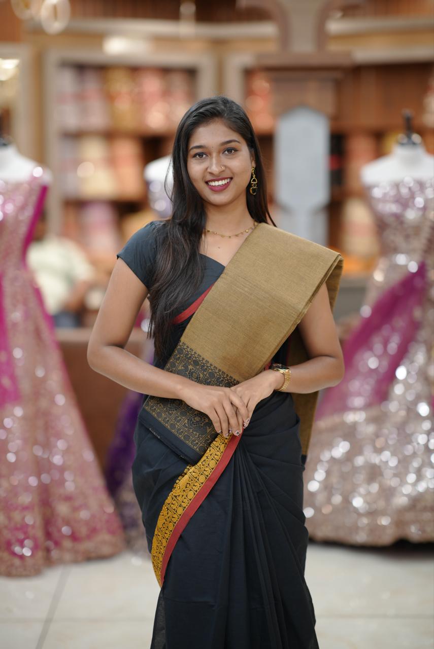 COTTON SAREE M1195 - Image 2