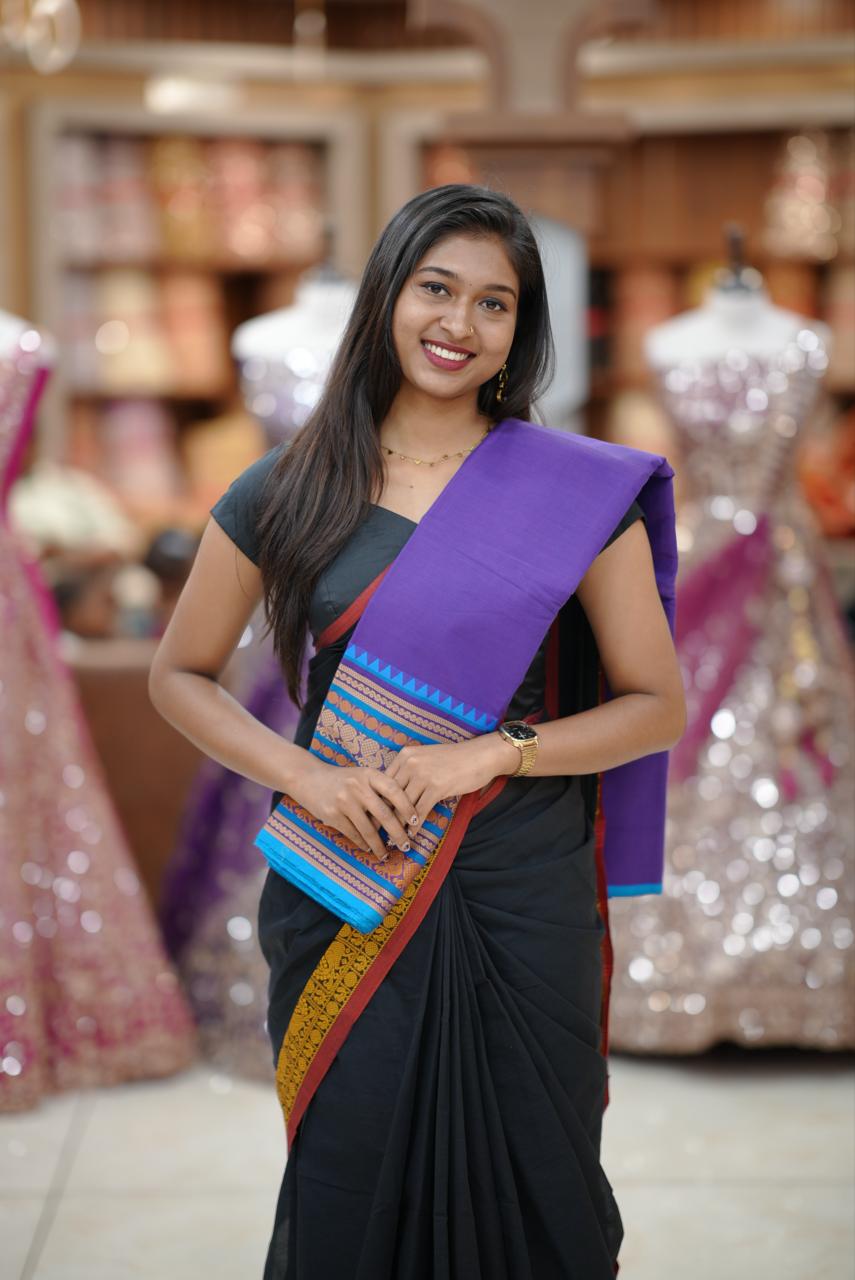 COTTON SAREE M1195 - Image 6