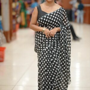 CHOCOLATE SAREE M1256