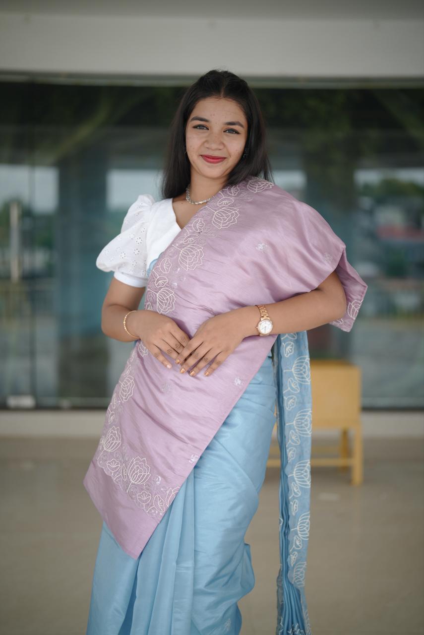 ORGANZA SAREE M1301 - Image 4