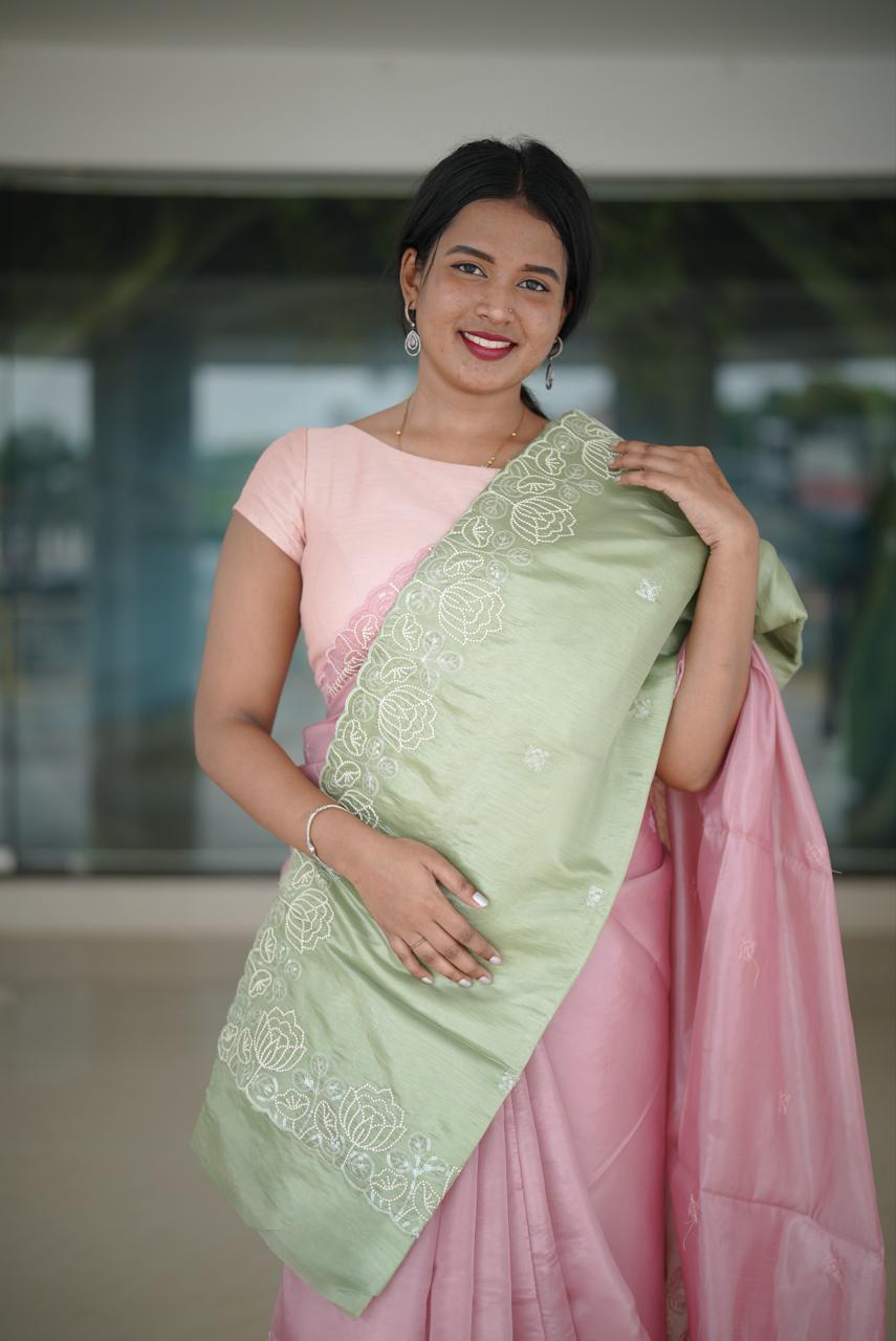 ORGANZA SAREE M1301 - Image 5