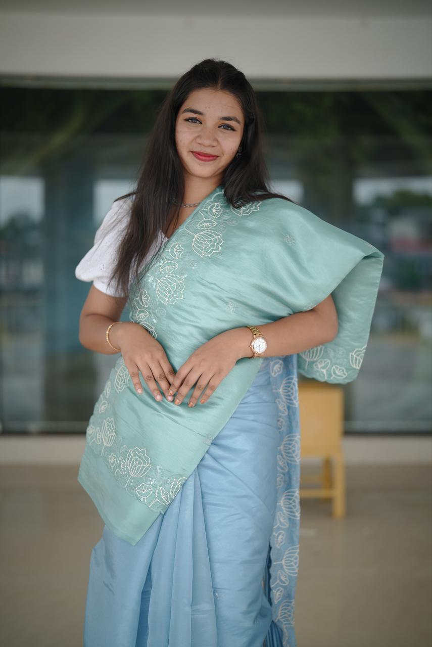 ORGANZA SAREE M1301 - Image 2