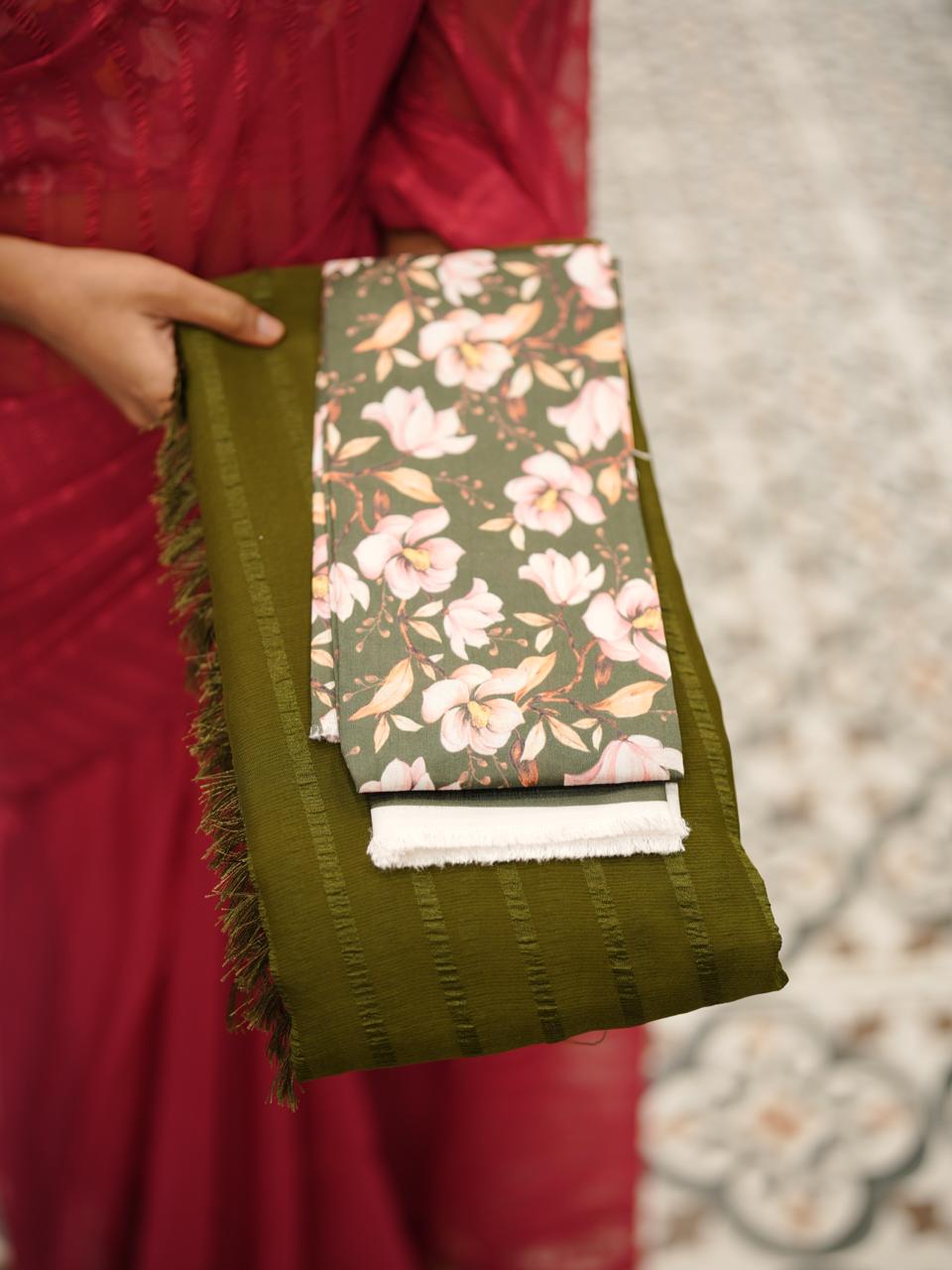 GEORGETTE SAREE M1321 - Image 3