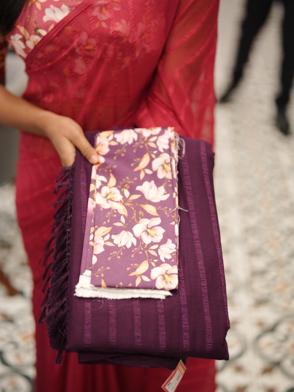 GEORGETTE SAREE M1321 - Image 2