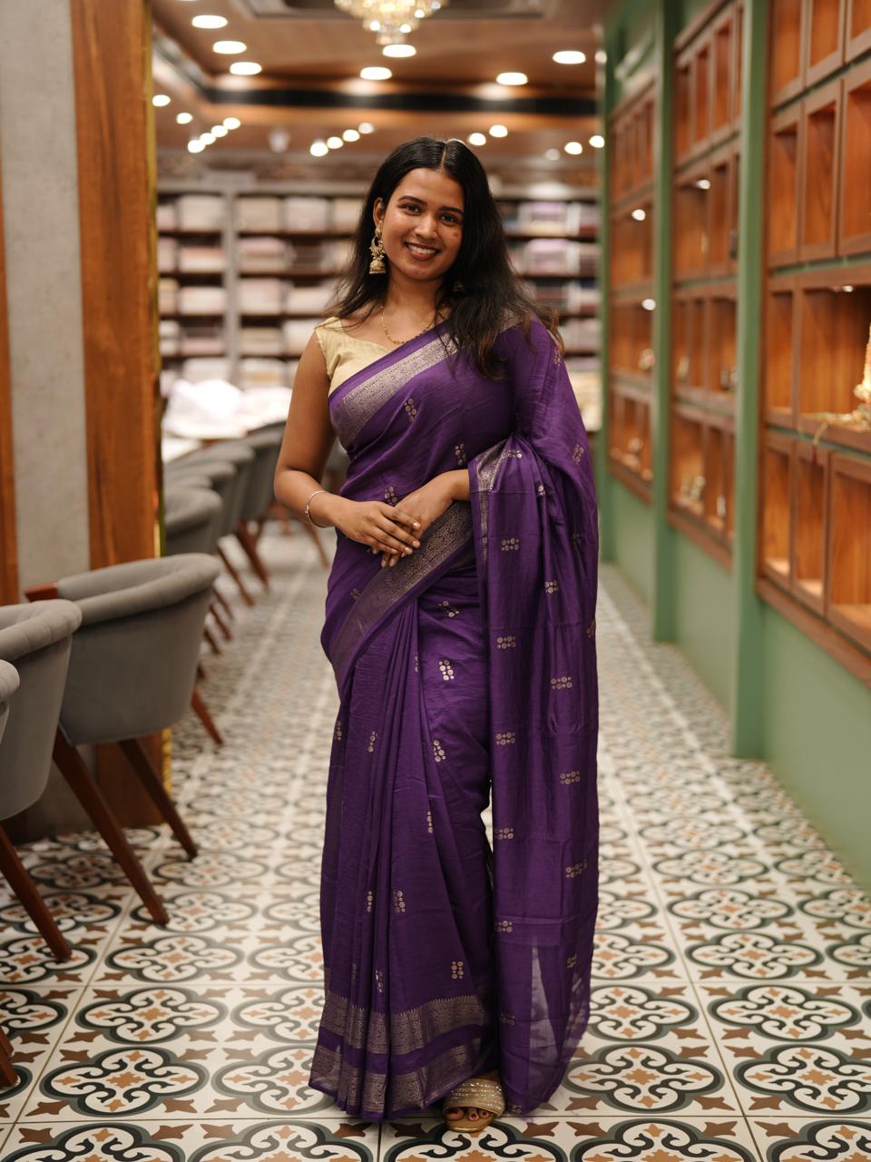 BADRI SILK SAREE M1346 - Image 6