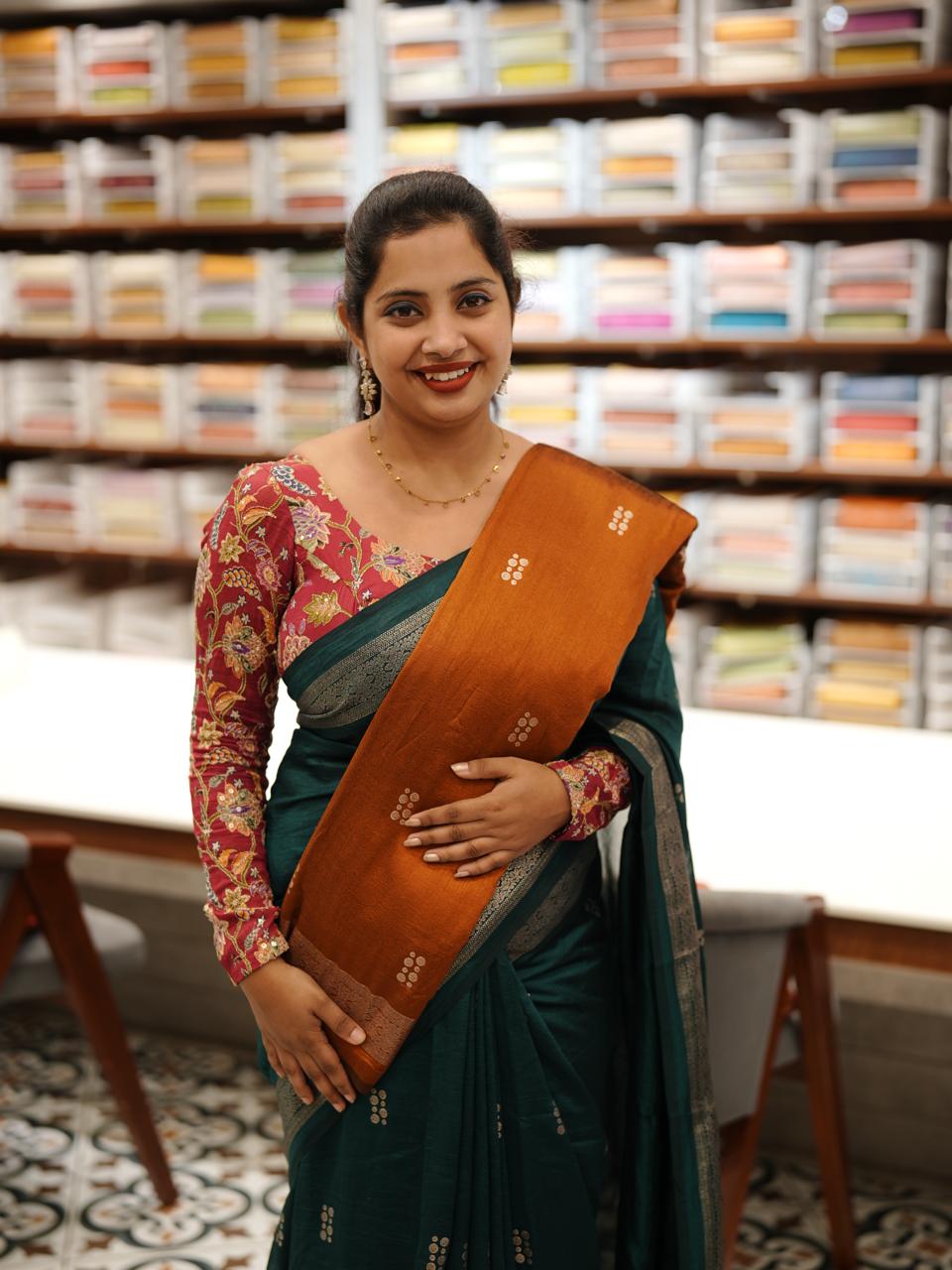 BADRI SILK SAREE M1346 - Image 4