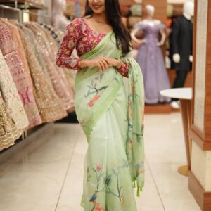 CHECKCOTTA SAREE M1354