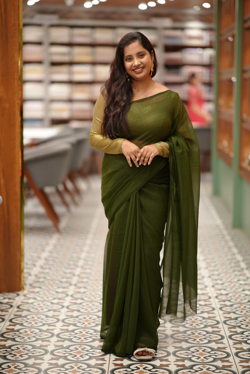 GREEN SAREE M1359