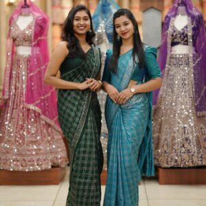 CHECK BADRI SAREE M1360