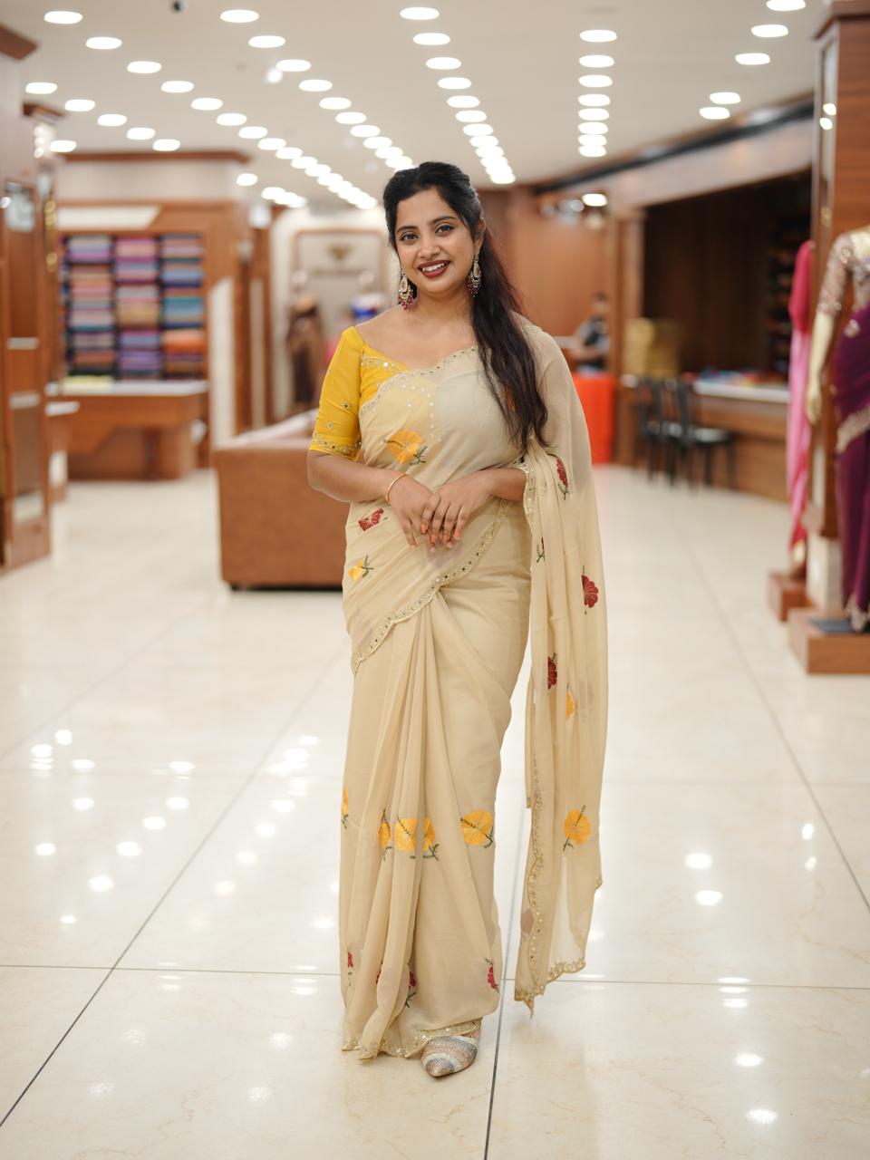GEORGETTE SAREE M1381 - Image 2