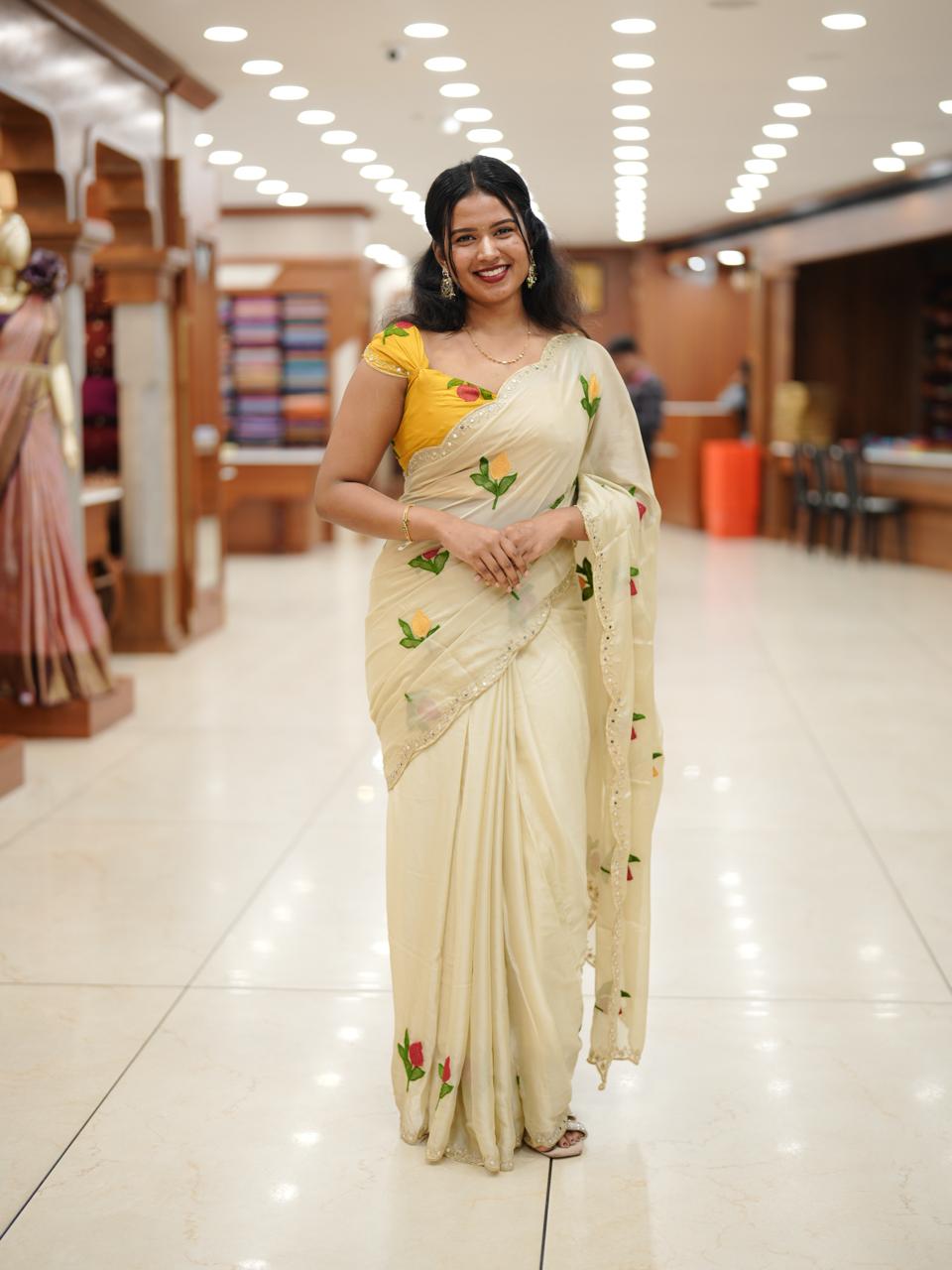 GEORGETTE SAREE M1381 - Image 3