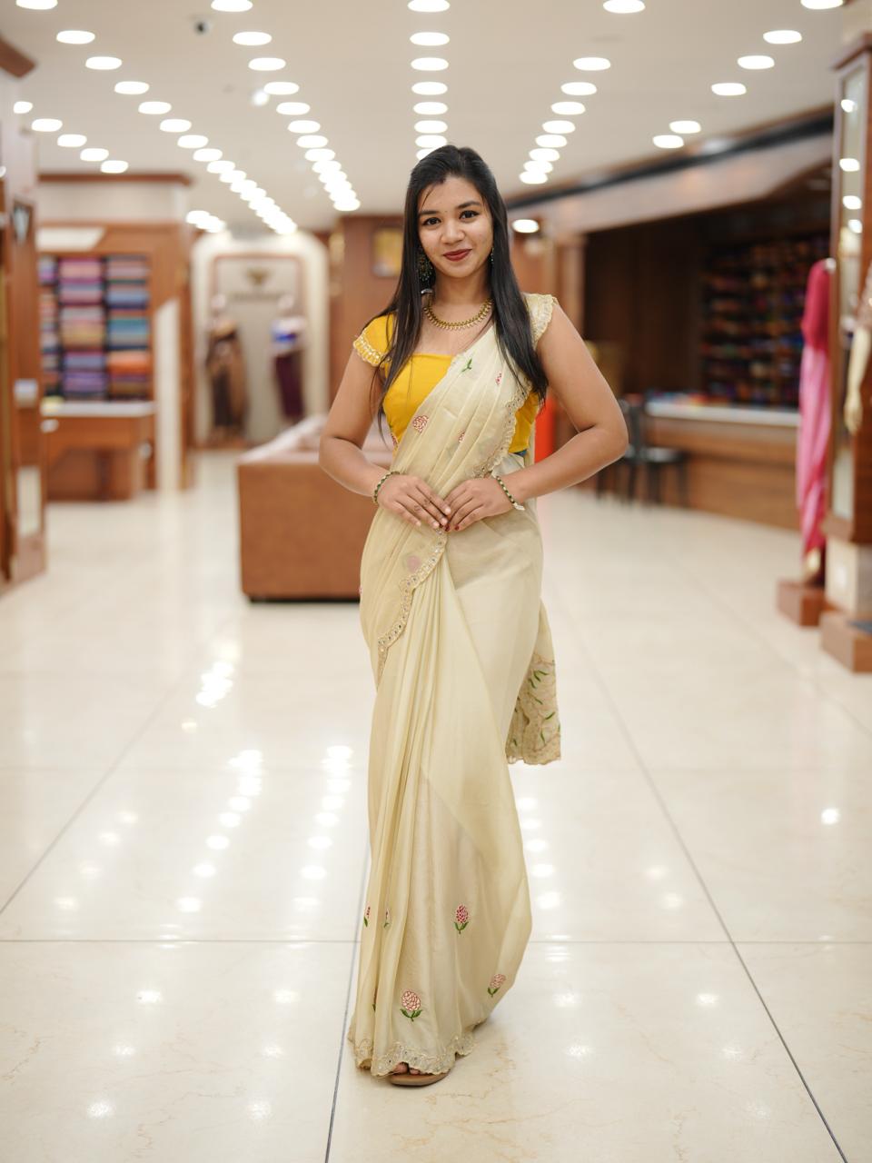 GEORGETTE SAREE M1381 - Image 4