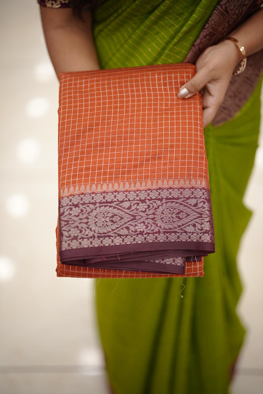 SEMI SILK SAREE M1395 - Image 3