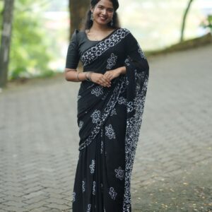 BATIK PRINT SAREE M1415
