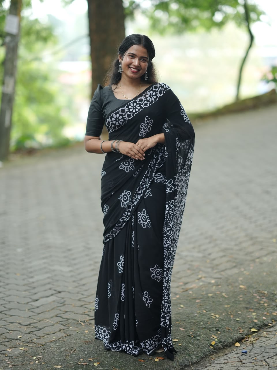 BATIK PRINT SAREE M1415