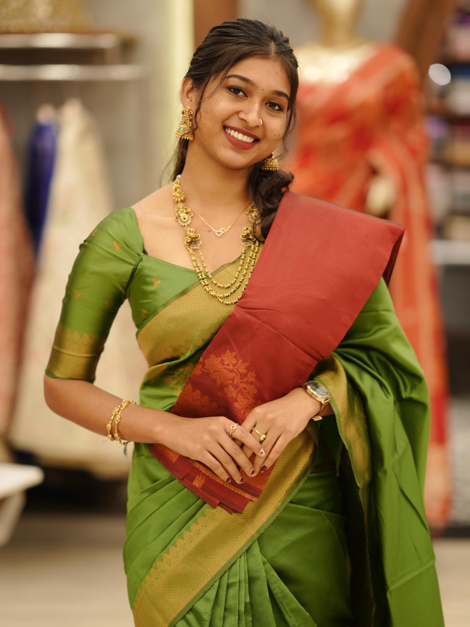 SEMI SILK SAREE M1427 - Image 2